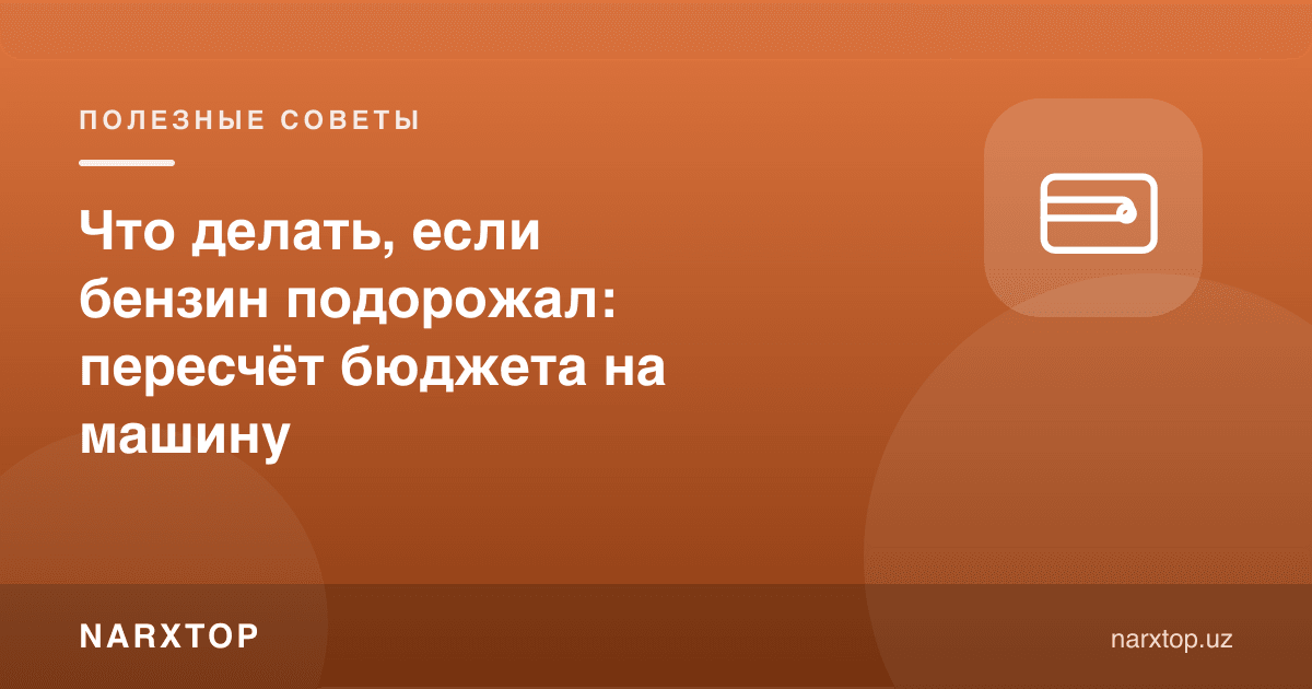 Что делать, если бензин подорожал: пересчёт бюджета на машину