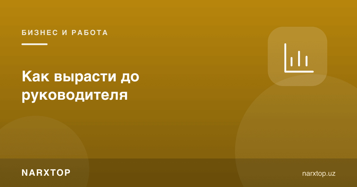 Раҳбар даражасига қандай ўсиш мумкин