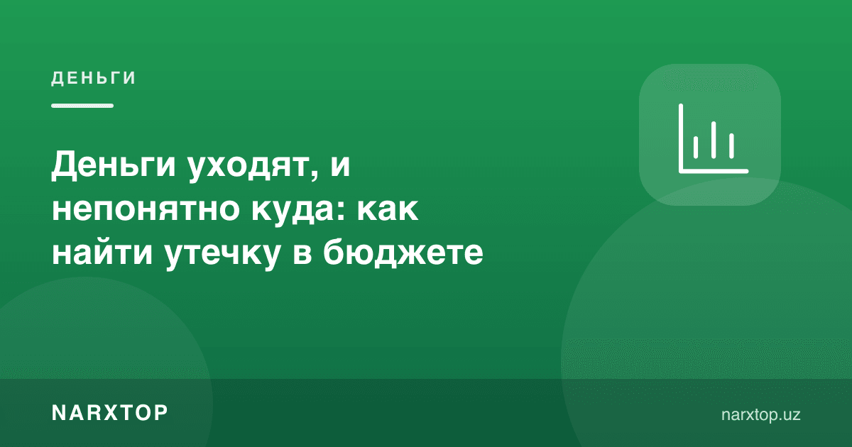 Пул кетяпти-ю, қаерга кетаётгани номаълум: бюджетдаги оқимни қандай топиш мумкин