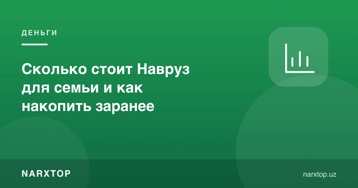 Навруз оилага қанча туради ва унга қандай олдиндан жамғариш керак