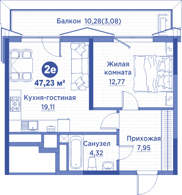 2-комн. (мин.)